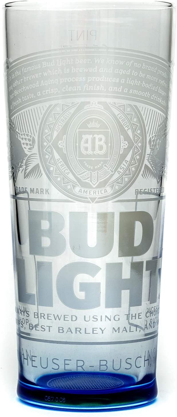 Bud Light 16 oz Pint Glass – EP Bud Store